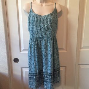SOLD Old Navy Blue Folk Dress XL